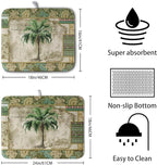 Palm Tree Kitchen Dish Drying Mat - Image 2