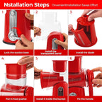 SUSTEAS Rotary Cheese Grater - Image 5