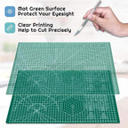 anezus Self Healing Sewing Mat, 12inch x 18inch Rotary Cutting Mat Double Sided - Image 4