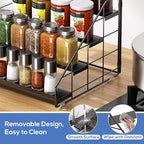 Spice Rack Organizer for Cabinet, 4 Tiered Spice Rack Organizer, Tiered - Image 5