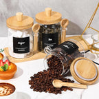 Suclain 3 Pcs Glass Coffee Container - Image 5