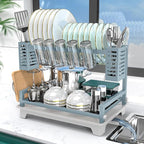 B-Land Dish Drying Rack, 2 Tier Dish Racks by B-Land