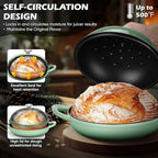 Bread Dutch Oven for Sourdough Baking, Joyfair Enameled Cast Iron Dutch Oven Pot - Image 3