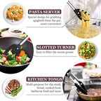 TeamFar Kitchen Utensils Set of 8, Silicone Utensils Kitchen Tools Set - Image 4