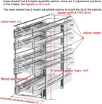 DINDON Pull Out Cabinet Organizer, Cabinet Pull Out Shelves, 2 Tier Pull Out - Image 2