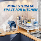 GAOKASE Dish Drying Rack, Stainless Steel-Dish Rack, Dish Racks - Image 6