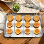 Wildone Baking Sheet & Rack Set, Stainless Steel Cookie Pan - Image 7