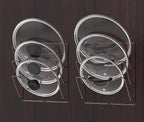 Simple Houseware Cabinet Door/Wall Mount Pot Lid Organizer Rack, Bronze - Image 4