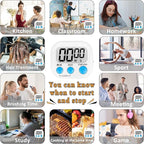 ZILLEEN 12 Pack Kitchen Timers for Cooking Digital Classroom Timers for Kids - Image 4