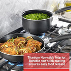 T-Fal Signature Nonstick Pots and Pans Set 12 Piece, Oven Broiler Safe 350F - Image 3