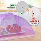 Tanlade 16 Pcs Mesh Food Cover Food Tent Set Reusable Collapsible Pop up Food - Image 4