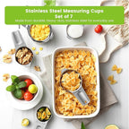 Spring Chef Stainless Steel Measuring Cups Set of 7 - Image 2