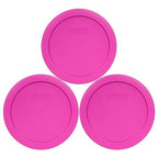 Pyrex 7201-PC 4 Cup Pink Food Storage Replacement Lids by Pyrex