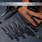 Knife Set, 14-Piece Kitchen Knives Set - Image 4