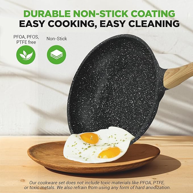 NutriChef 22‑Piece Non‑Stick Ceramic Pots and Pans Set – - Image 3