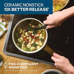 Farberware Forged Induction Ceramic Nonstick Sauce Pan/Soup Pot, Dishwasher Safe - Image 4