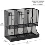 Mind Reader Multipurpose Countertop Organizer, Office Breakrooms, Cup and - Image 3