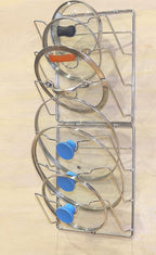 Simple Houseware 2-Pack Cabinet Door/Wall Mount Pot Lid Organizer Rack - Image 4