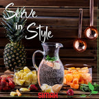Simax Glass Pitcher With Spout, 1.5 Quart Borosilicate Glass Pitchers With - Image 6