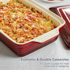 LOVECASA 4.5 Quart Ceramic Casserole Dish - Image 5