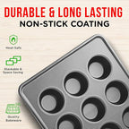Bakeware Set – 8 Piece – Non-Stick Professional Home Bakeware – Multi Sized - Image 4