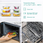 Vtopmart 8 Pack Glass Food Storage Containers - Image 4