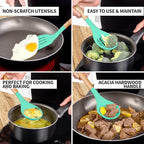 Zulay Kitchen Non-Stick Cooking Utensils Set - Image 3