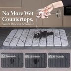 Stone Drying Mat for Kitchen Counter – Super Absorbent Stone Dish Drying Mat - Image 5