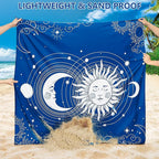 WIWIGO Beach Blanket Waterproof Sandproof Beach Mat 79" X 83"/10'x9'for 2-8 - Image 2