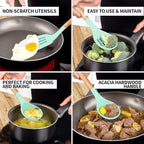Zulay Kitchen Non-Stick Cooking Utensils Set - Image 3