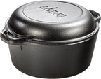 Lodge Cast Iron Double Dutch Oven by Lodge