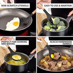 Zulay Kitchen Non-Stick Cooking Utensils Set - Image 3