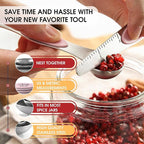 Spring Chef Stainless Steel Magnetic Measuring Spoons Set of 8 - Image 2