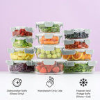 JoyJolt 24pc Borosilicate Glass Storage Containers - Image 2
