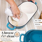 Dutch Oven For Sourdough Bread Baking – Enamelled Cast Iron Bread Loaf Pot – - Image 4