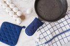DII Basic Terry Collection Quilted 100% Cotton, Pan Handle, Nautical Blue - Image 3