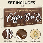 Woodamore Coffee Bar Signs for Wall Decor - Image 2