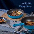 CAROTE 21pcs Pots and Pans Set, Nonstick Cookware Set Detachable Handle - Image 4