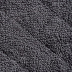 DII Basic Terry Collection Quilted 100% Cotton, Mineral Gray, 3 Piece - Image 4