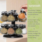 Kamenstein Ellington 16 Jar Revolving Spice Rack - Image 7