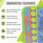 Wet-It Skrubba Non-Scratch Scouring Pad – European Scrubby Sponge - Image 2