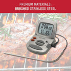 Taylor Programmable Instant-Read Wired Probe Digital Meat Thermometer, - Image 4