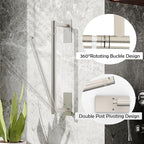 RUACQ Paper Towel Holder Under Cabinet, Wall Mounted or Adhesive Stainless - Image 2