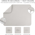 Bellemain XL Dish Mat Microfiber Dish Drying Mat, Super absorbent - Image 3