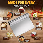 Bench Scraper Kitchen – Multipurpose Pastry Scraper Tool - Image 5
