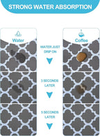 Dish Drying Mat for Kitchen Counter, Hide Stain Anti Absorbent for Kitchen - Image 2
