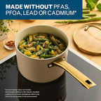 Farberware Forged Induction Ceramic Nonstick Sauce Pan/Soup Pot, Dishwasher Safe - Image 5