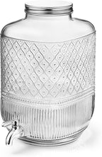 Godinger Drink Dispenser 2 Gallon, Large Glass Water Dispenser - Image 8