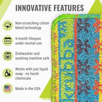 Wet-it! Skrubba 6-Pack Reusable Dish Scrubbers – Non-Scratch Scouring Pads - Image 3