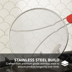 Alpha Living 60134ST Set of 3 Splatter Screens – 13", and 9.5" Stainless Steel - Image 5